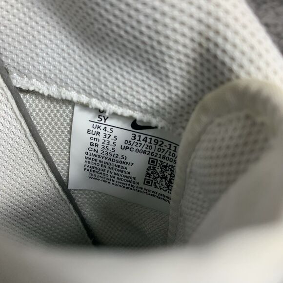 Nike Air Force 1 Triple White Kids Youth Size 5Y - Picture 8 of 8